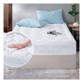 thumbnail image 2 of Protector Cubre Colchón Acolchado King Size Real Textil Color Blanco Diseño de la tela Liso, 2 of 7