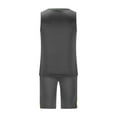 thumbnail image 4 of VBTAPA Mens Tracksuits 2 Piece Set Big and Tall Slim Fit Tank Top and Shorts Color Block Casual Sweatsuit Jogging Workout Sets Lightning Sales of Today Dark Gray M, 4 of 6