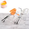 thumbnail image 2 of Egg Beater Hand Cranked Manual Double-head Rotary Stainless Steel Duty Milk Cream Dough Egg Whisk Kitchen Tools, 2 of 7