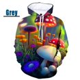 thumbnail image 3 of Sudadera con capucha con estampado 3D de plantas y hongos, divertida, de camuflaje, para hombre y mujer, ropa informal, ropa de calle, 3 of 5
