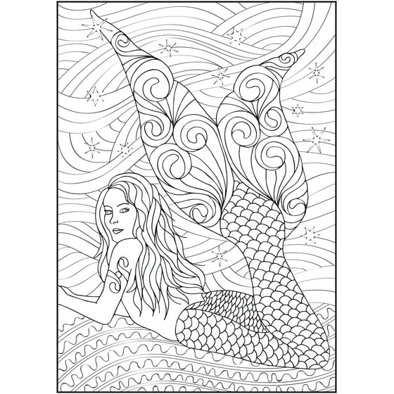 990+ Magical Mermaids Coloring Book Best HD