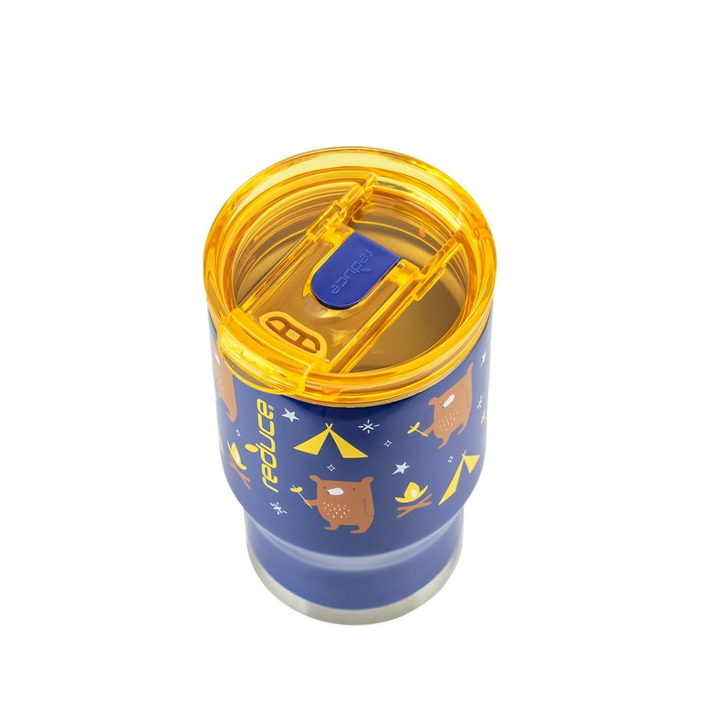 Reduce Coldee 14oz Stainless Steel Kids Tumbler with 3-in-1 Straw Lid,  Camping Bears Print