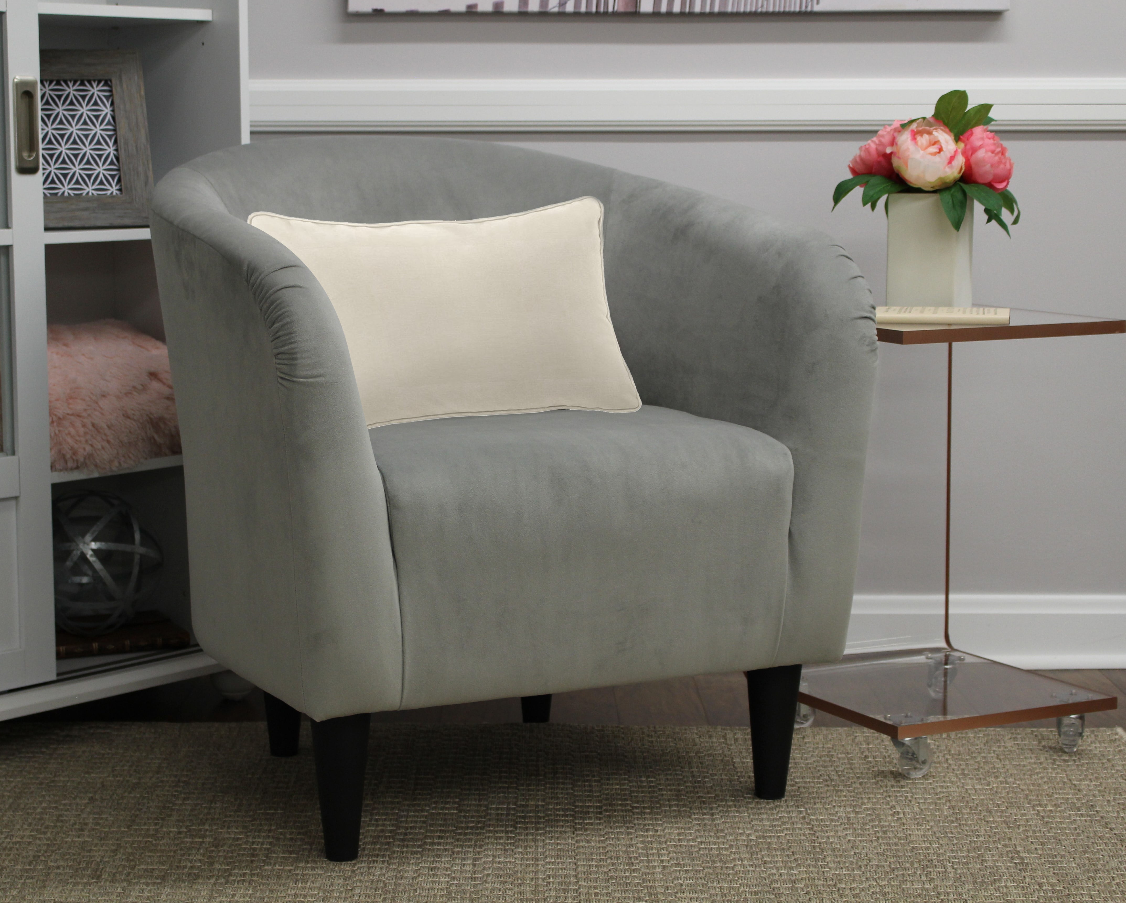 Mainstays Microfiber Tub Accent Chair