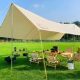 thumbnail image 3 of 4 Pieces Reflective Tent Rope 3 m Camping Ropes Diameter 3 mm Nylon Rope with Aluminum Tensioner for Camping Tent Tarp Hiking Awning, 3 of 5
