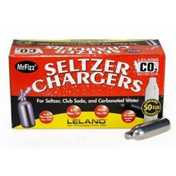 Mr. Fizz 30405 8g Co2 Seltzer Chargers Pack of 50