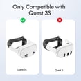 thumbnail image 2 of Almohadilla facial para Oculus Quest 3S Meta Quest 3S de piel sintética, color negro, 2 of 7
