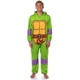 thumbnail image 2 of Teenage Mutant Ninja Turtles Mens' Adult Hooded Union Suit TMNT Character 1PC Costume Sleep Pajama Lounge, 2 of 7
