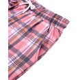 thumbnail image 5 of Siliteelon Women's Plaid Pajamas Pants Drawstring Lounge Sleep PJ Bottoms with Pockets, 5 of 7