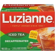 Luzianne Decaffeinated Iced Tea 96 Family Size Bags