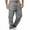 Gray, variant on Aezemi Men Straight Leg Cargo Pants with Multiple Pockets Lightweight Fashion Elastic Waist Pull on Hiking Pants Drawstring Trendy Workout Outdoor Trousers 3XL