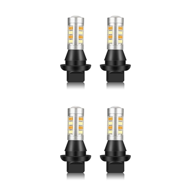 sweethay 2 piezas de coche de alto brillo luz de giro de circulación diurna lámpara de señal de vehículo DRL accesorios de actualización Type3 NO3