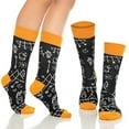 thumbnail image 4 of BAMBOOVEN Men & Women Fun Dress Socks,Colorful Funny Novelty Cotton Socks (Medium,Coffee,6 Variety Pairs),Cotton Socks_989 1007, 4 of 7