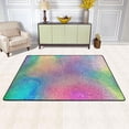 thumbnail image 2 of SKYSONIC Colorful Sparkling Theme Non-Slip Area Rug, Shining Rainbow Unique Floor Carpet Comfort Floor Mats Decor for Indoor Front Porch Living Room Bedroom Kitchen, 36"x24", 2 of 5