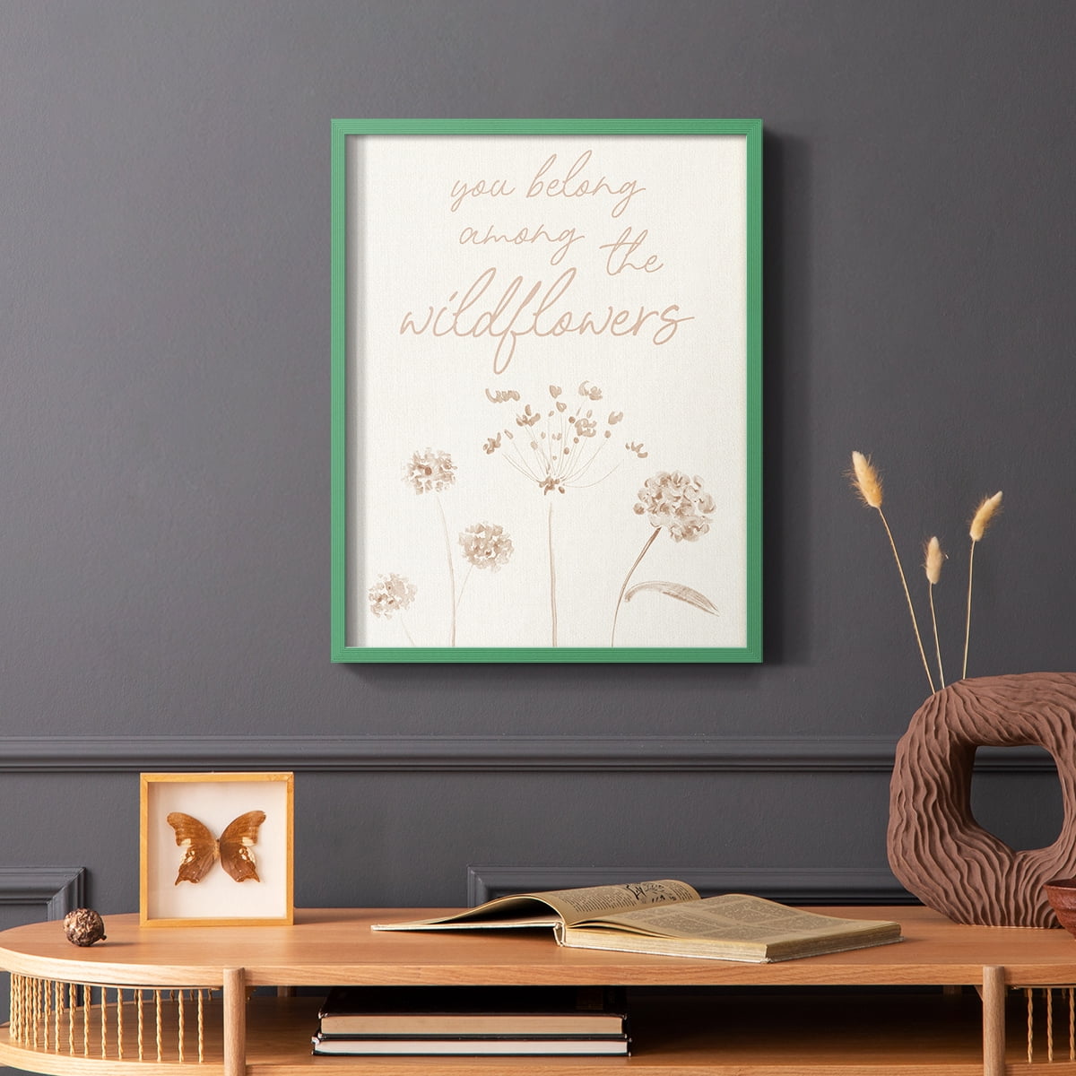 Wildflowers Framed Print - Solid Wood in Single Picture Frame Solid Wood 2 Framed Print