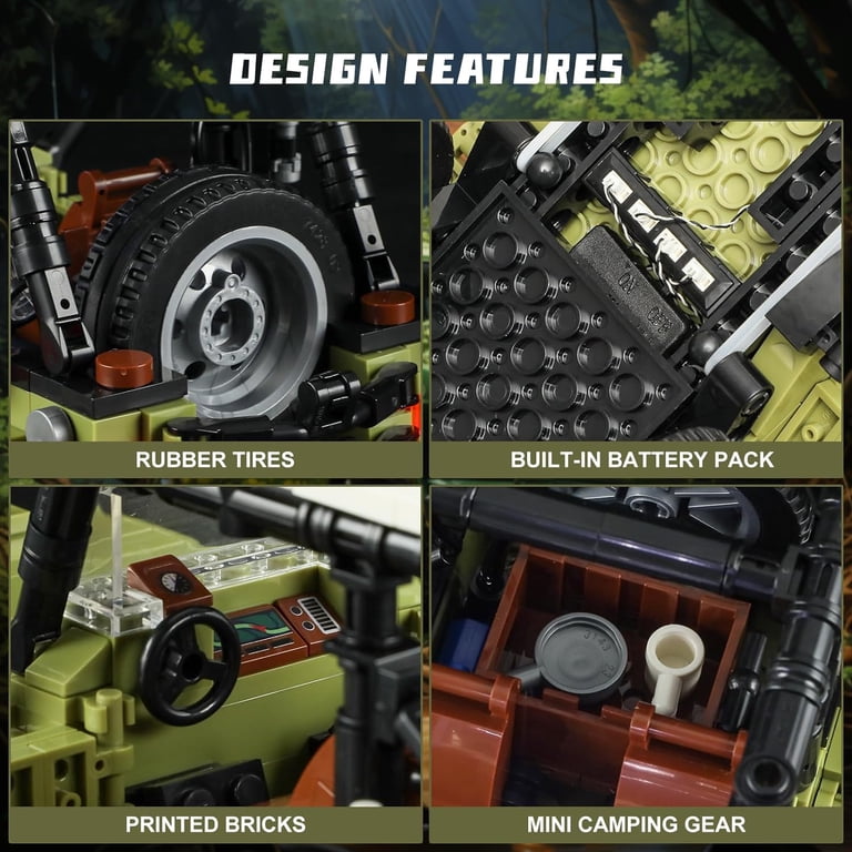 Funwhole Jungle Off Roader Suv Kits De Construcción Con Led | Envío gratis