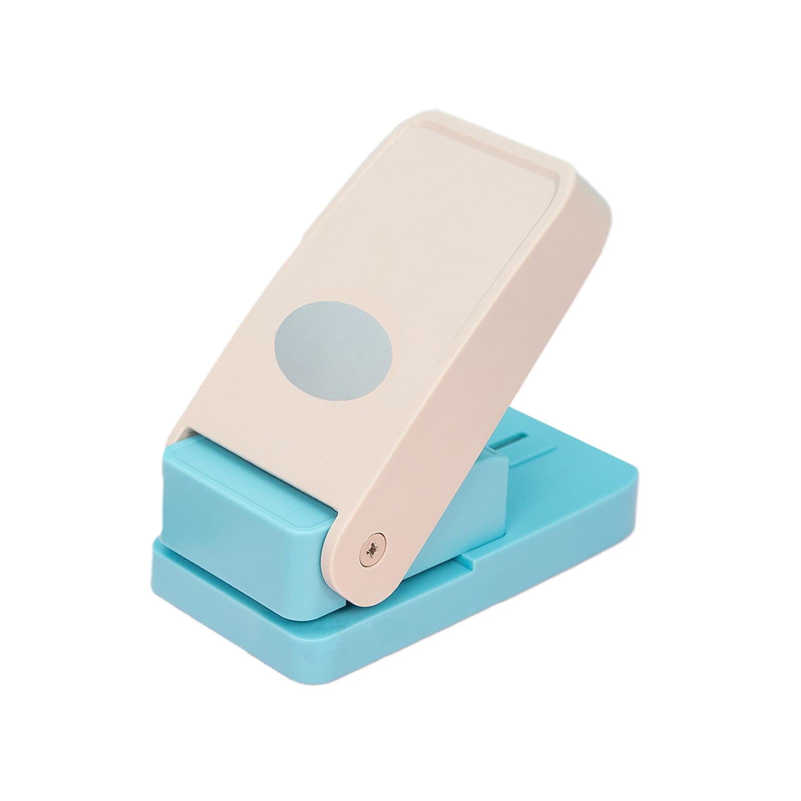 S SERENABLE Paper Puncher Hole Puncher Tab Punch Scrapbook Loose Leaf Separator Label Punch DIY Craft Supplies Strong PP And Metal Suitable for Teachers Students Oval
