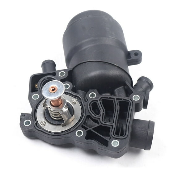 Miumaeov Engine Oil Filter Housing with Thermostat Assembly for 2013-2016 Audi A6 A7 A8 Quattro Q5 Q7 TDI 3.0L V6 059115389P