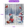 thumbnail image 5 of Hello Winter British Shorthair Football Snowman Welcome Snowy Morning Shower Curtain Cat Lover Kitten Owner Gifts Waterproof Bathroom Bathtub Curtain - 01012, 5 of 5