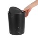 thumbnail image 5 of unbranded Bote De Basura Plástico Con Oscilante Y Patrón Mármol Negro Para Uso En Hogar, 5 of 6
