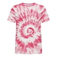 thumbnail image 5 of VSSSJ Mens Big and Tall T Shirts Tie Dye Print Summer Short Sleeve Hipster Shirts Muscle Fit Crew Neck Gym Fitness Workout Tees Tops Red XXL, 5 of 5