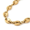 thumbnail image 2 of PVD Vacuum Plating 304 Stainless Steel Coffee Bean Chain Bracelet for Men Women Long-Lasting Plated Golden 6-7/8 inch(17.5cm), 2 of 3