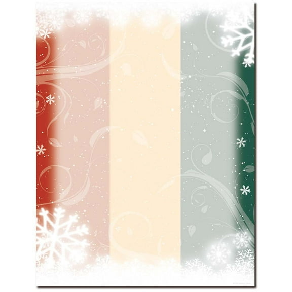 Snow Flurry Letterhead Laser & Inkjet Printer Paper, 80 Sheets per Pack