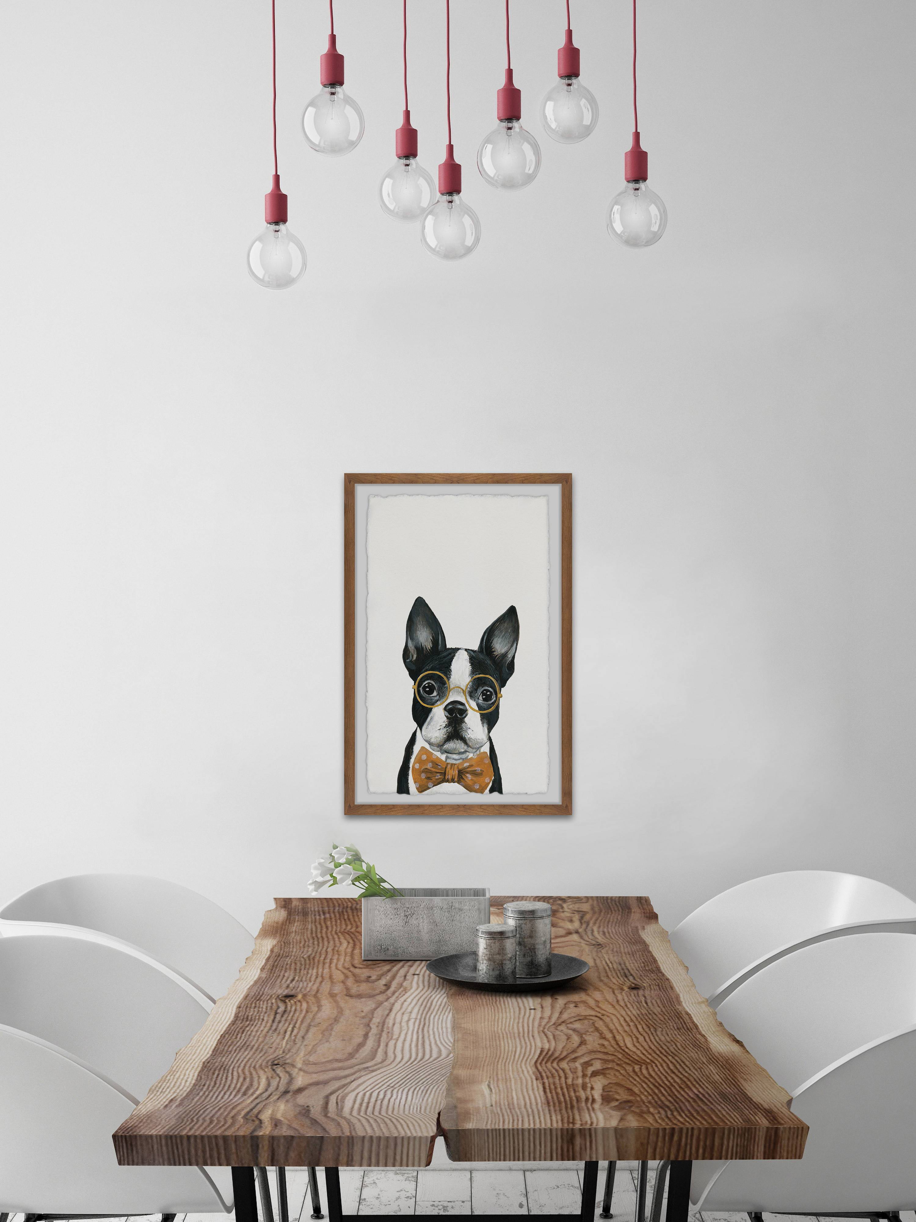 Marmont Hill "Dapper Dog" Framed Painting Art Print, 12.00" x 1.50"