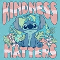 thumbnail image 2 of Girl's Lilo & Stitch Kindness matters Stitch  Graphic Tee Tahiti Blue Medium, 2 of 4
