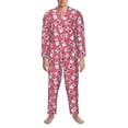 thumbnail image 3 of Lsque French Bulldog Pattern Long Sleeve Pajama Set for Men - Soft 2-Piece Sleepwear and Loungewear Set with Pockets, Comfy Nightwear-Large, 3 of 7