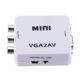 thumbnail image 5 of 1080P de alta definición Mini VGA a RCA AV Converter y audio de 3,5 mm VGA2AV / CVBS + Audio a PC HDTV Converter Inevent DZ54532-00B, 5 of 6
