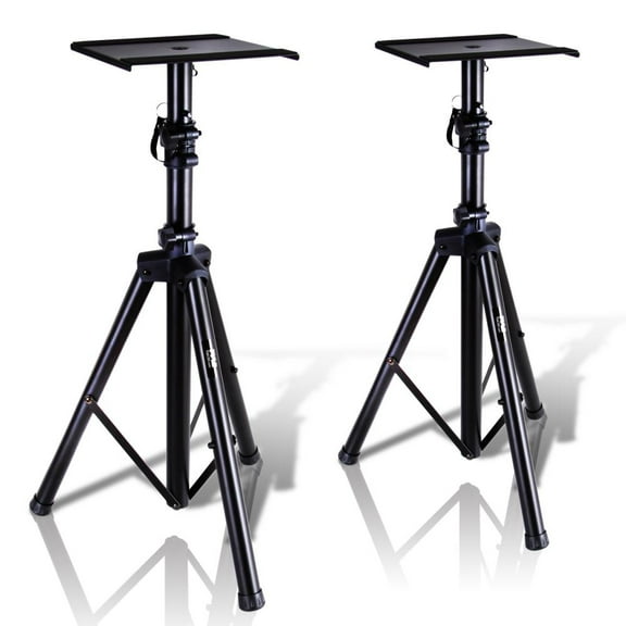 Pyle PSTND32 Universal Tripod Dual Studio Monitor Speaker Stand Mount Kit, Pair