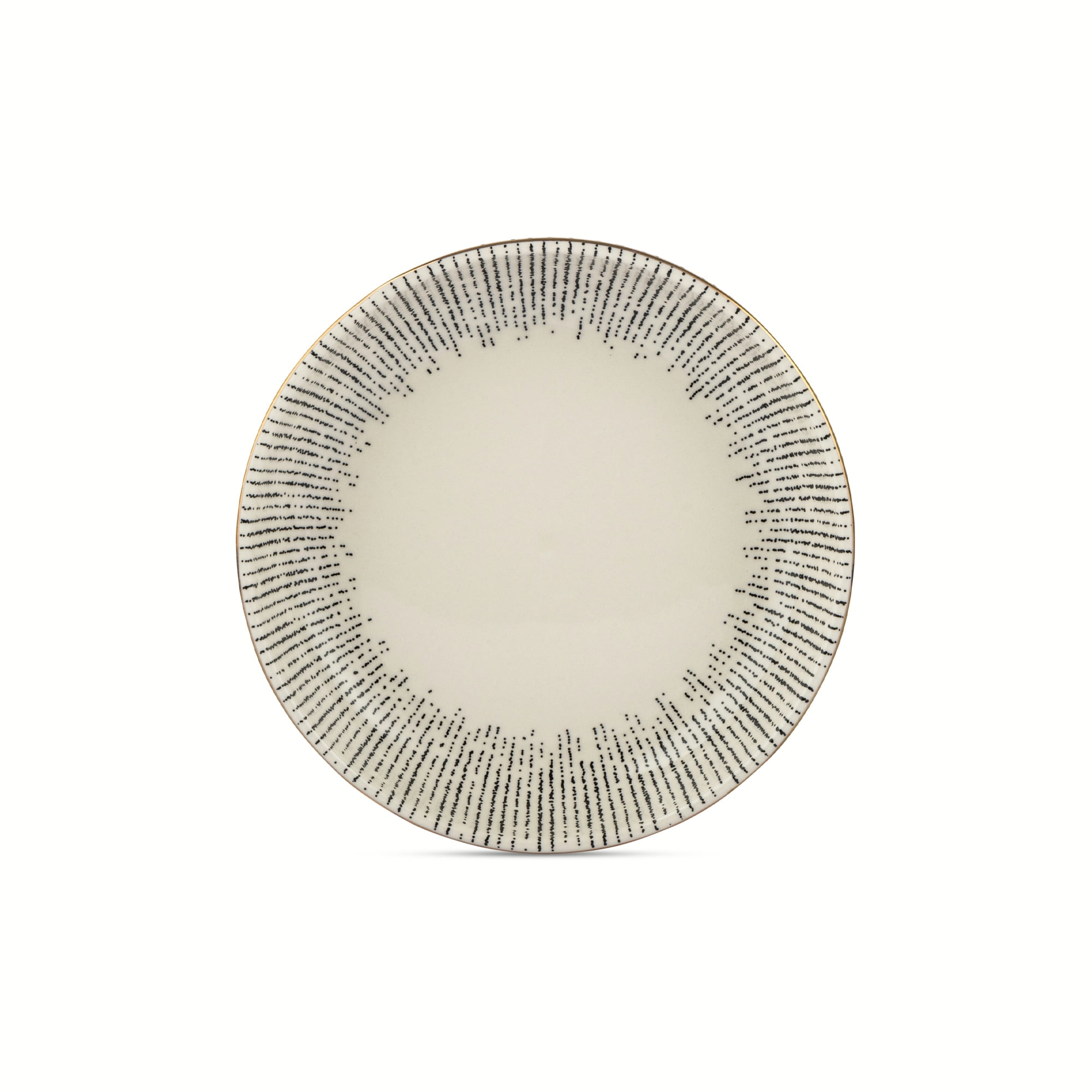 Thyme & Table Riley 3-Piece Ceramic Nesting Low Bowl Set Black and White