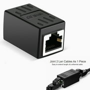 2 Pack RJ45 Coupler Inline Connector Cat7 Cat6 Cat5e Ethernet Extender Adapter Female to Female