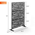 thumbnail image 5 of MAYEERTY Screen Divider with Stand, Alloy Steel Metal Black, 76" x 47", 5 of 5