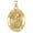 Solid Yellow Gold, variant on Picturesongold.Com Saint Michael Oval Religious Medal Unisex Adult Sterling Silver - 1/2 x 2/3 in
