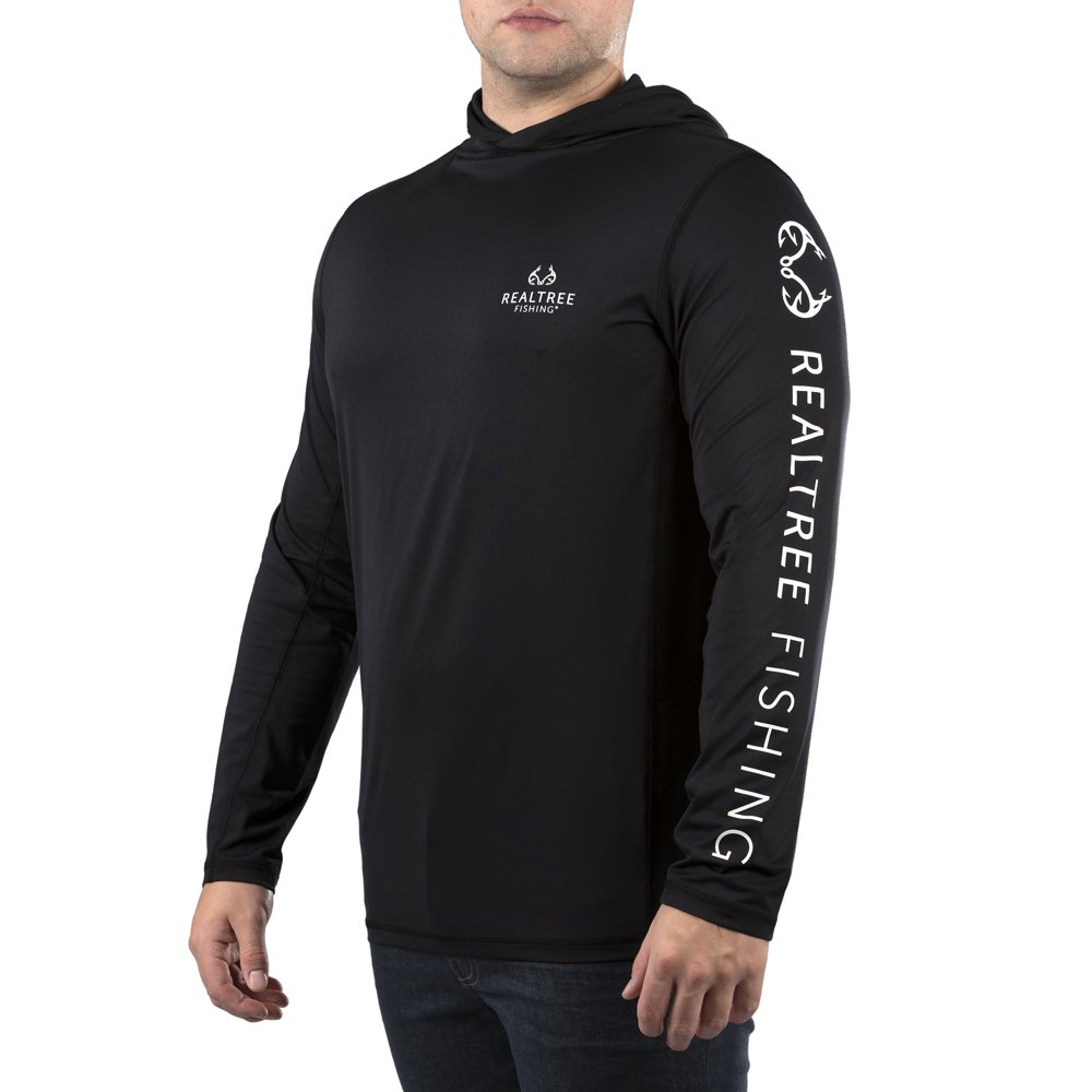 Realtree Men's Long Sleeve Performance Fishing Hoodie