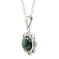 thumbnail image 2 of NOVICA Jade pendant necklace, 'Solar Flower in Dark Green', 2 of 8