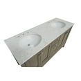 thumbnail image 3 of Horizon 60" Double Bathroom Vanity with Weathered Gray Cabinet and Engineered Carrara Top, 3 of 5
