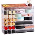 thumbnail image 2 of Organizador de maquillaje, soporte para lápices labiales, caja de almacenamiento, soporte de exhibic Abanopi Transparente, 2 of 7