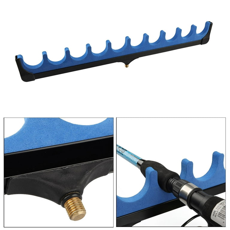 Fishing Rod Holder Screw-in Fishing Tripod Universal 9.3mm Screws Pole Rest  Head Replacement Carp Fishing s Equipment Accessories - Blue, 50cm 