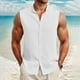 thumbnail image 4 of Camiseta sin mangas con estampado de rayas para hombre: prenda deportiva informal para climas cálidos y fácil de cuidar, 4 of 7