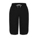 thumbnail image 4 of Pantalones de Cintura Elástica para las Mujeres Color Sólido Deportes Capris con Bolsillos Laterales, Mujeres Cintura Elástica Capris Casual Salón Bottoms de Verano, 4 of 7