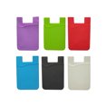 thumbnail image 4 of Smart Silicone Mobile Phone Wallet Card Stick On Cash Credit Card Holder Pouch-Grey, 4 of 5
