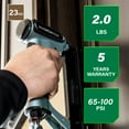 thumbnail image 2 of Metabo HPT Pin Nailer, Pro-Preferred Pneumatic Power Nailers for Cabinets, Trim, and Crafting, Makes Invisible Holes, Lightweight 2.0 lbs Tool, 23 Gauge, 5/8" to 1-3/8" Headless Micro Pins, NP35A, 2 of 11