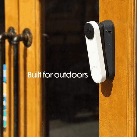 Wasserstein - Vertical Adjustable Mount for Google Nest Doorbell (battery) - Black