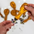 thumbnail image 2 of illooms Gold, Silver, White LED Light Up Balloons, 2 of 9