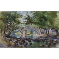 thumbnail image 3 of George Elbert Burr 18x13 Black Modern Framed Museum Art Print Titled - Old Bridge Near Bettws-Y-Coed, North Wales (1899), 3 of 5