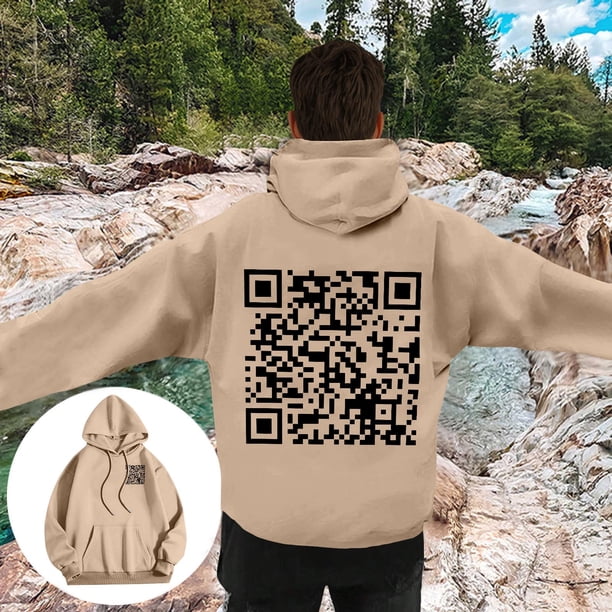 Sudadera con capucha para hombre, informal, a la moda, con estampado, de manga larga, con bolsillo, de poliéster