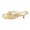Gold, variant on Women slipper Slides Sandals Casual Soft Elegant Textured Mid Heels With Toe Exposure Slip Ons For – Strap Sandals Ideal For Everyday Wear Gold CN:38/US:7