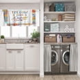 thumbnail image 5 of LALILO Kitchen Curtain Valance With Card And Boho Rod Pocket Window Curtain 52"x 18" Set of 2, 5 of 7